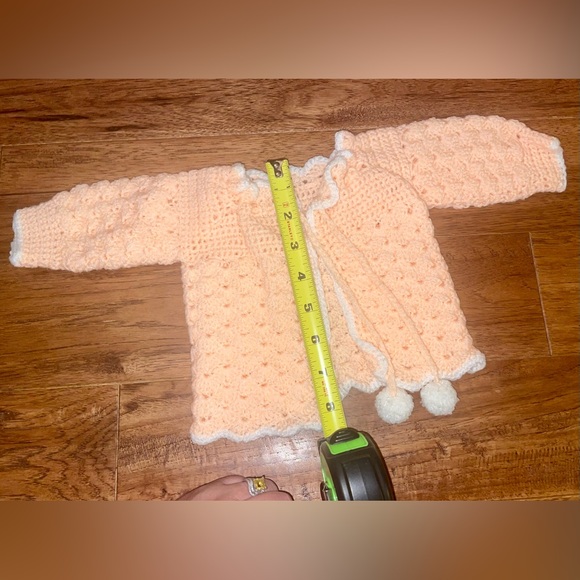 Crochet Baby Layette & Blanket Set Beanie Hat, Bonnet, Booties, Sweater homemade - Picture 11 of 16